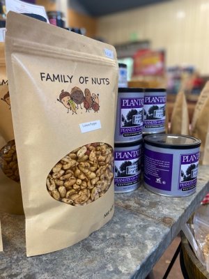 Family of Nuts on display in the farm market at Great Country Farms